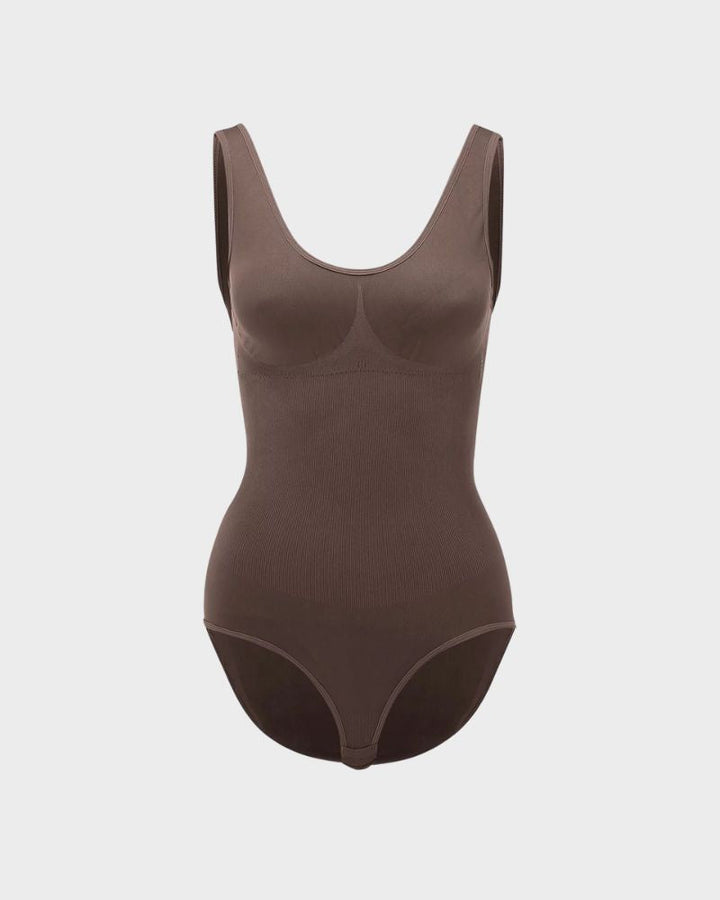 CHAR® Glättendes nahtloses Tank Top Bodysuit Bauchfrei Shapewear