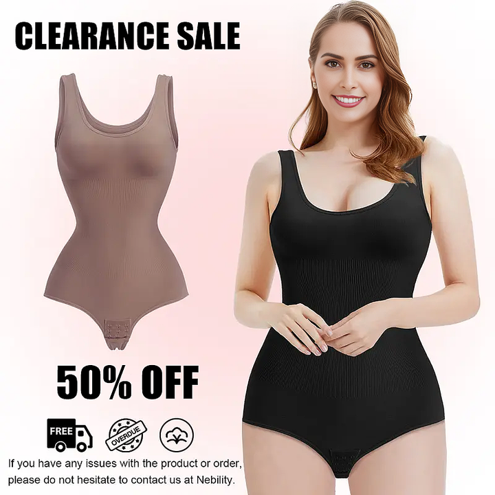 CHAR® Glättendes nahtloses Tank Top Bodysuit Bauchfrei Shapewear