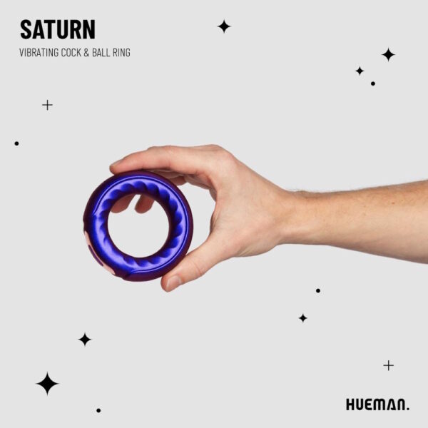 Hueman Saturn Vibrating Cock &amp; Ball Ring