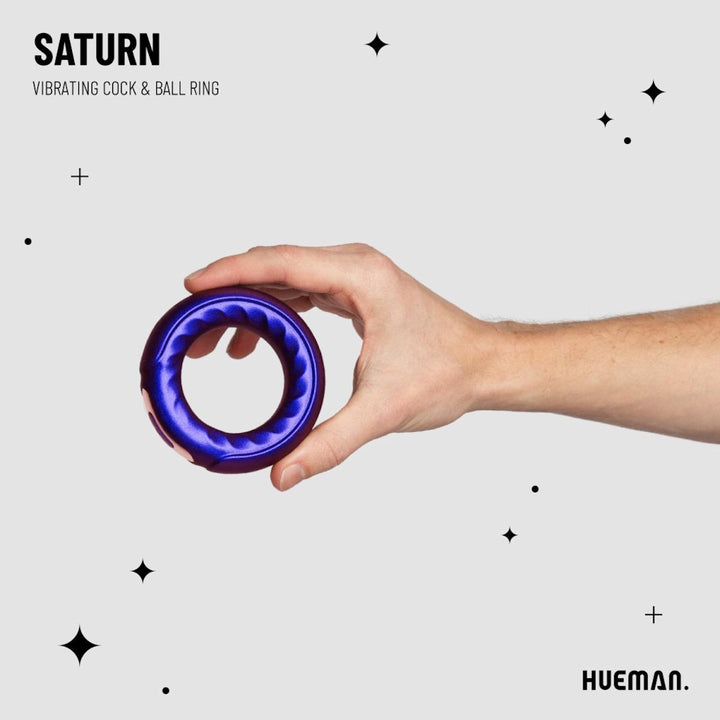 Hueman Saturn Vibrating Cock &amp; Ball Ring