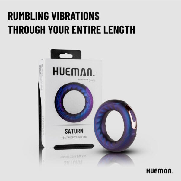 Hueman Saturn Vibrating Cock &amp; Ball Ring