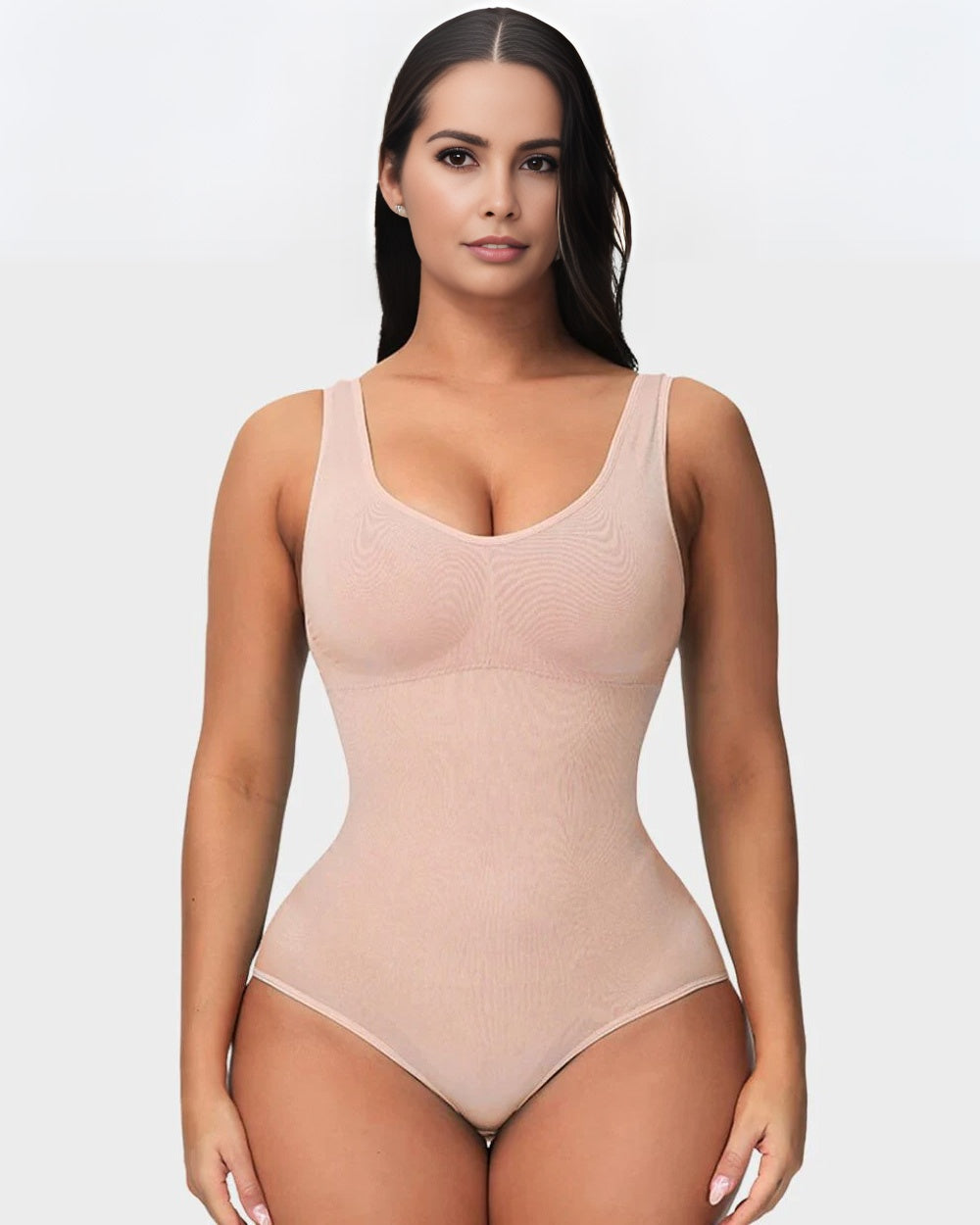 CHAR® Glättendes nahtloses Tank Top Bodysuit Bauchfrei Shapewear