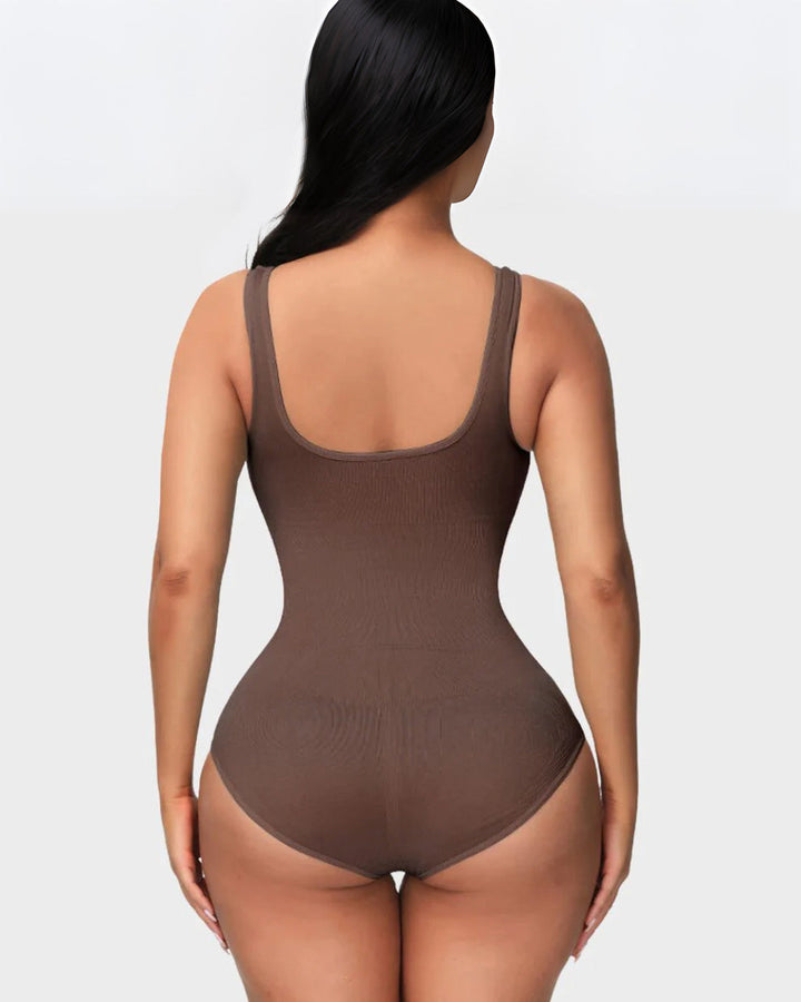 CHAR® Glättendes nahtloses Tank Top Bodysuit Bauchfrei Shapewear