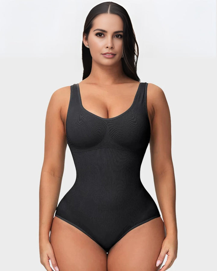 CHAR® Glättendes nahtloses Tank Top Bodysuit Bauchfrei Shapewear