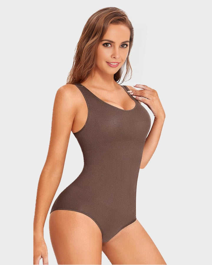 CHAR® Glättendes nahtloses Tank Top Bodysuit Bauchfrei Shapewear